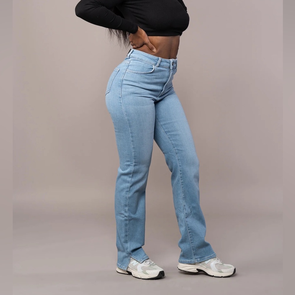 FITJEANS Light Blue Straight Leg Jeans